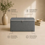 SOGA (30x20x13cm) Grey Fabric Storage Box Home Organizer (Small)