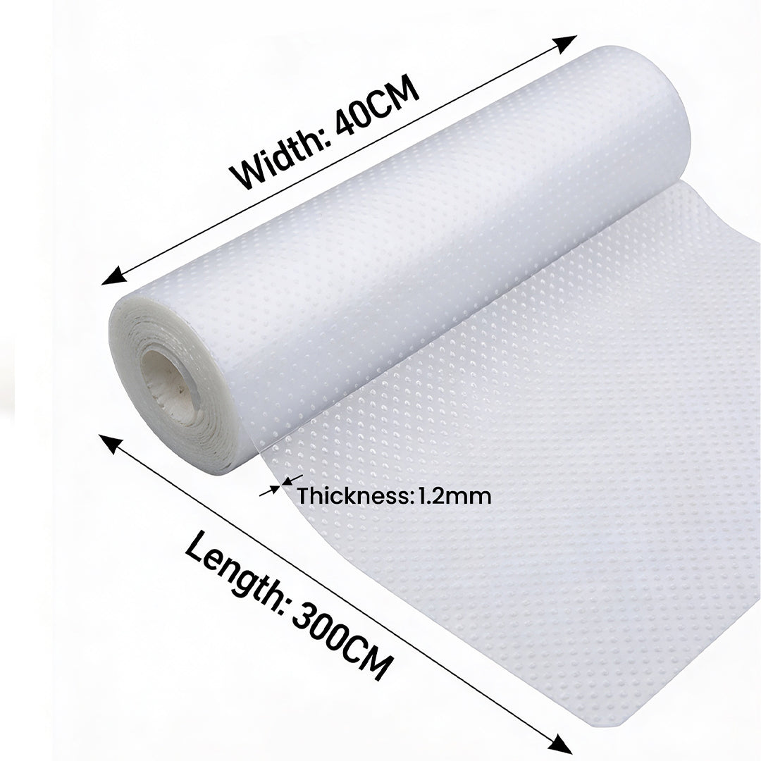 SOGA 40x300cm Transparent EVA Cabinet Mat Non Slip Drawer Shelf Liner