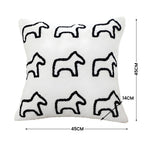 45cm Throw Pillow White Teddy Fleece Square
