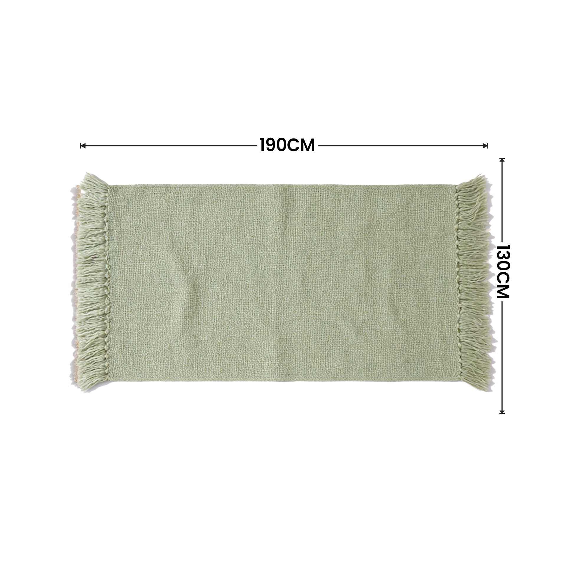 SOGA Matcha Green Polyester Throw Blanket Soft Cozy Sofa Bed