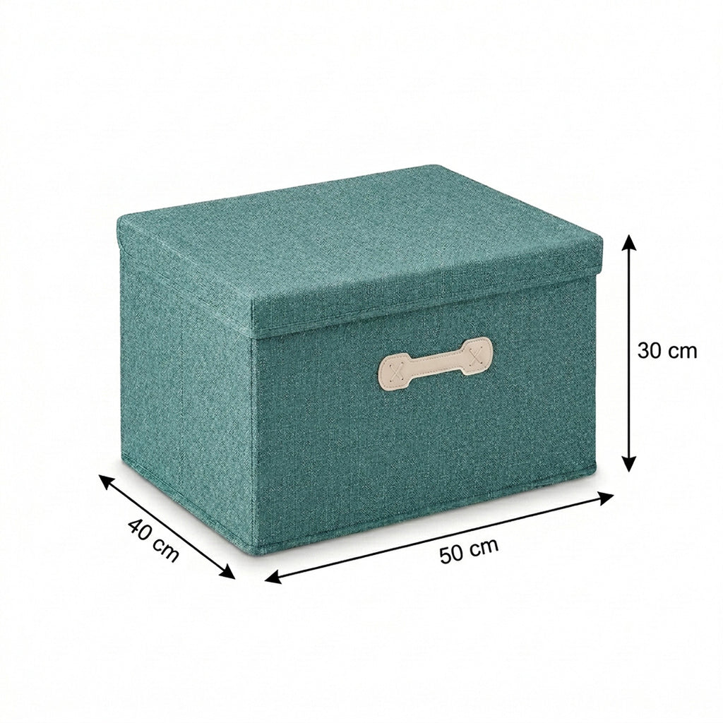 SOGA (50x40x30cm) Green 60L Fabric Storage Box Organizer