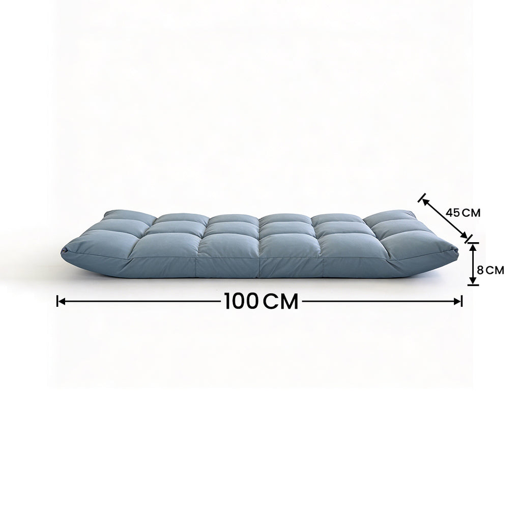 SOGA Light Grey Flannel Lounge Chair Cushion Soft Comfortable Seat Pad