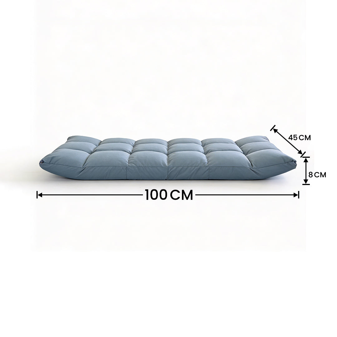 SOGA Light Grey Flannel Lounge Chair Cushion Soft Comfortable Seat Pad