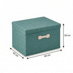 SOGA (60x42x35cm) Green 88L Fabric Storage Box Organizer