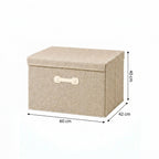 SOGA (60x42x40cm) Khaki 108L Fabric Storage Box Organizer