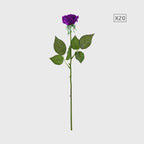 20pcs Artificial Silk Rose Purple