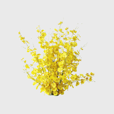 10pcs Artificial Silk Flower Yellow