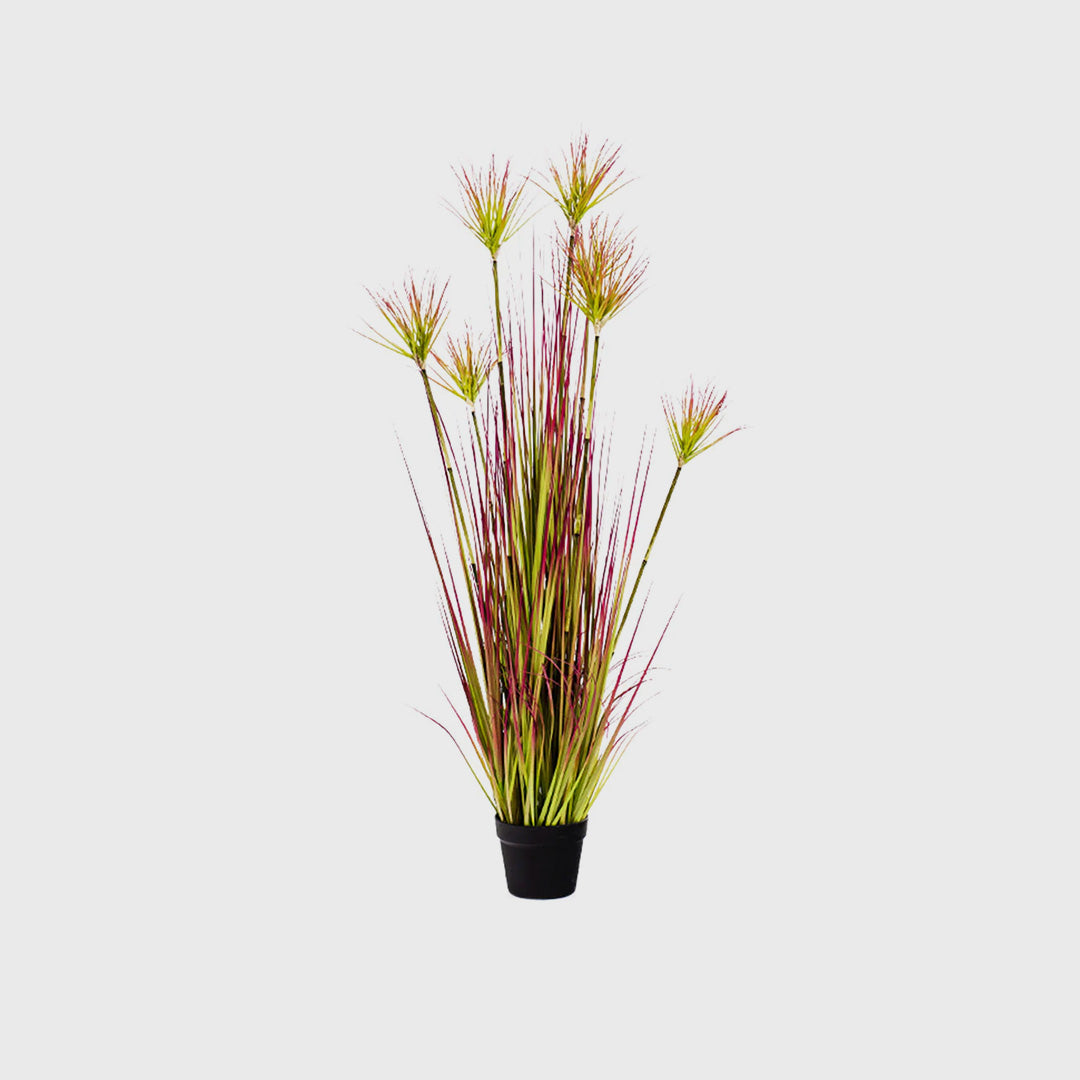 120cm Purple-Red Artificial Indoor Potted Papyrus Plant Tree