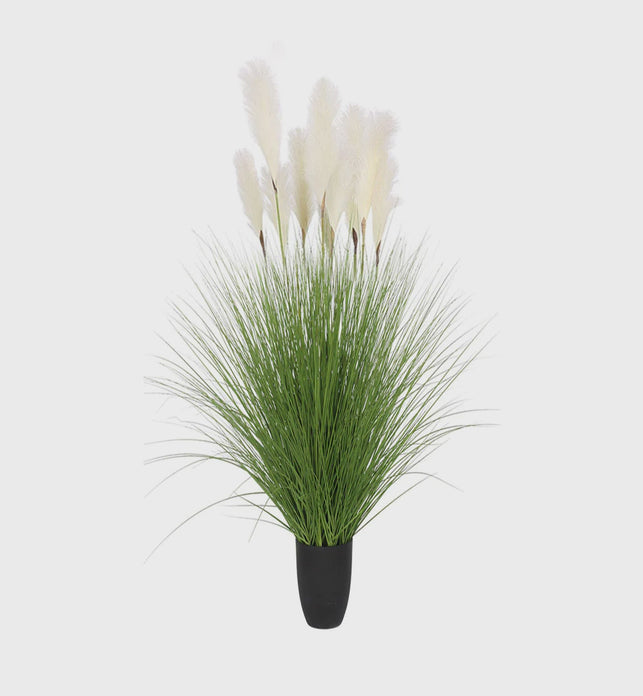 137cm Artificial Indoor Potted Bulrush Grass Tree