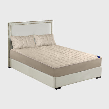 153cm Beige Wide Mattress Cover