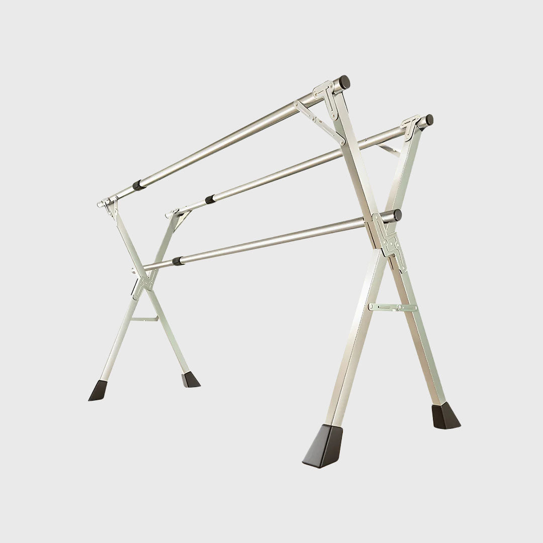 1.6m Portable Standing Clothes Drying Rack 3 Poles