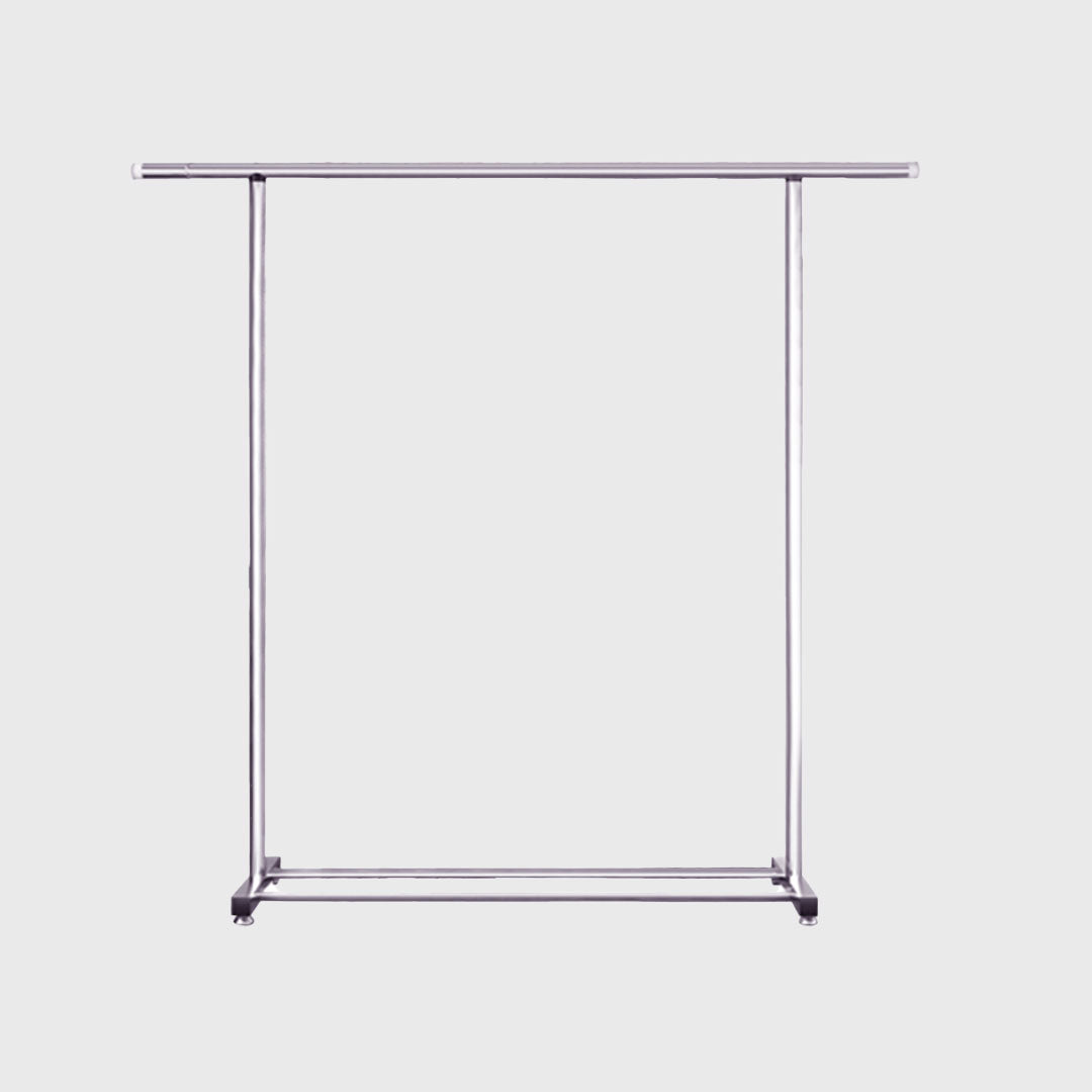 SOGA 150cm Stainless Steel Floor-Standing Clothes Rack - Durable and Space-Saving Laundry Organizer