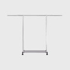SOGA 200cm Stainless Steel Floor-Standing Clothes Rack - Durable and Space-Saving Laundry Organizer