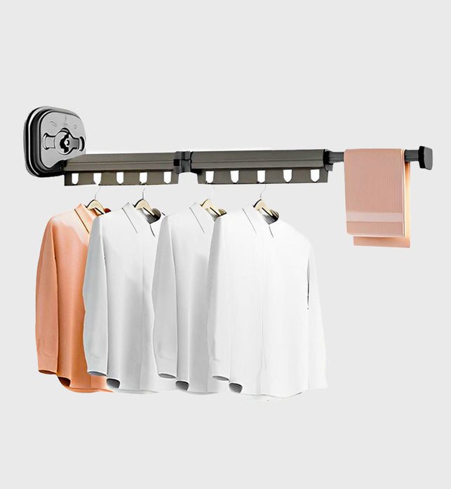 93.2cm Wall-Mounted Clothing Dry Rack Retractable Hanger