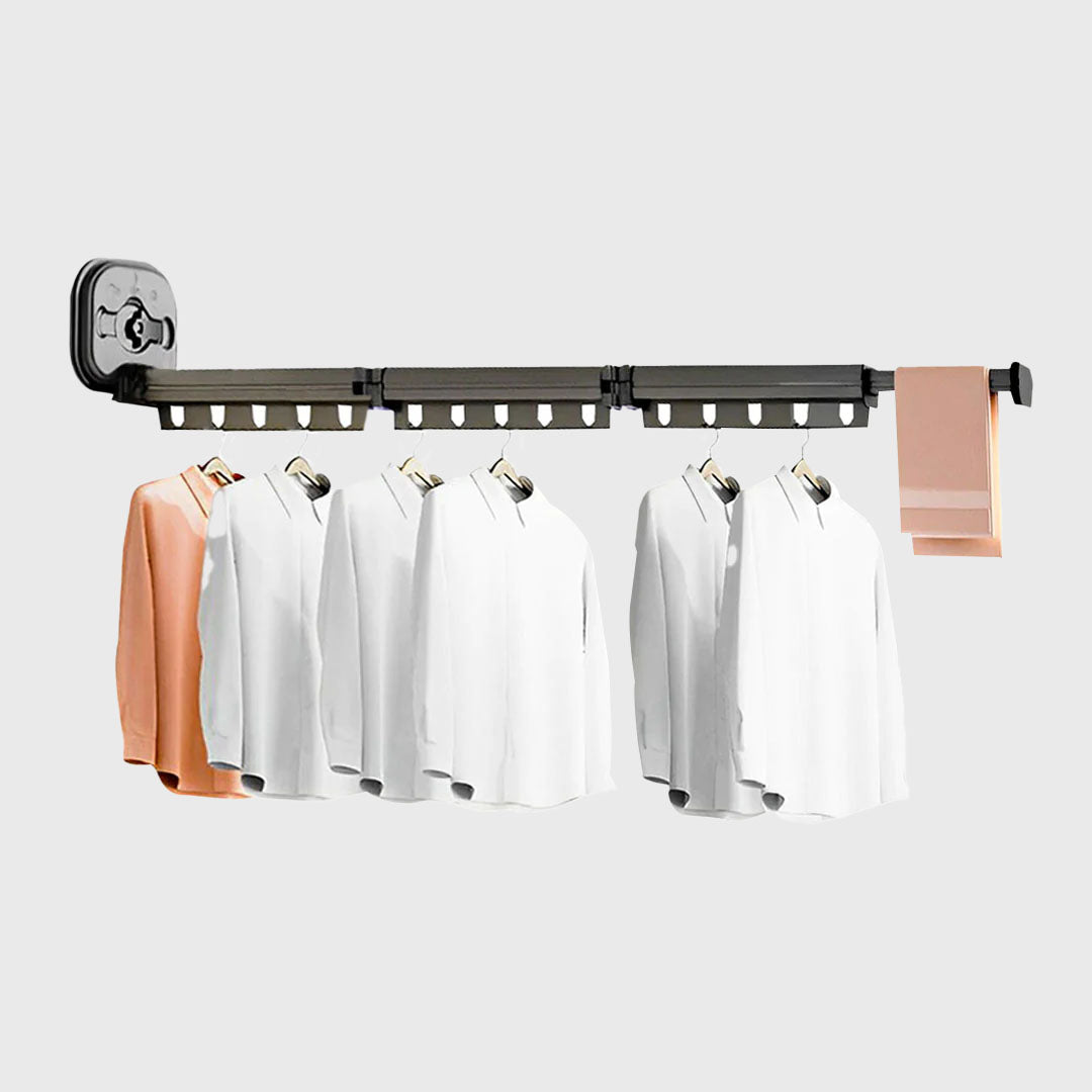 127.5cm Wall-Mounted Clothing Dry Rack Retractable  Hanger