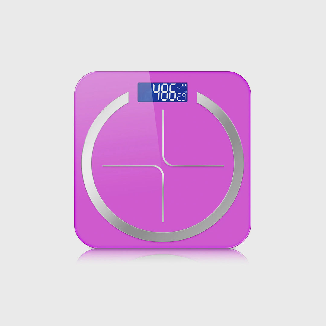 180kg Glass Digital Fitness Electronic Scales Pink