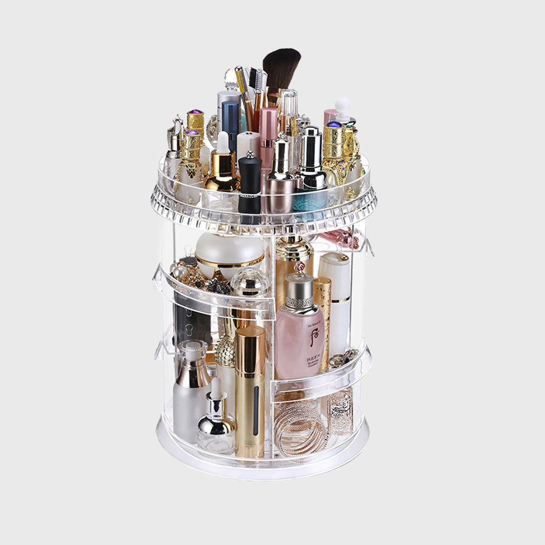 360 Degree Rotating Makeup Organiser Cosmetics Holder