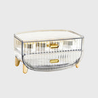 2 Tier Transparent Multifunctional Countertop Cosmetic Storage Organiser