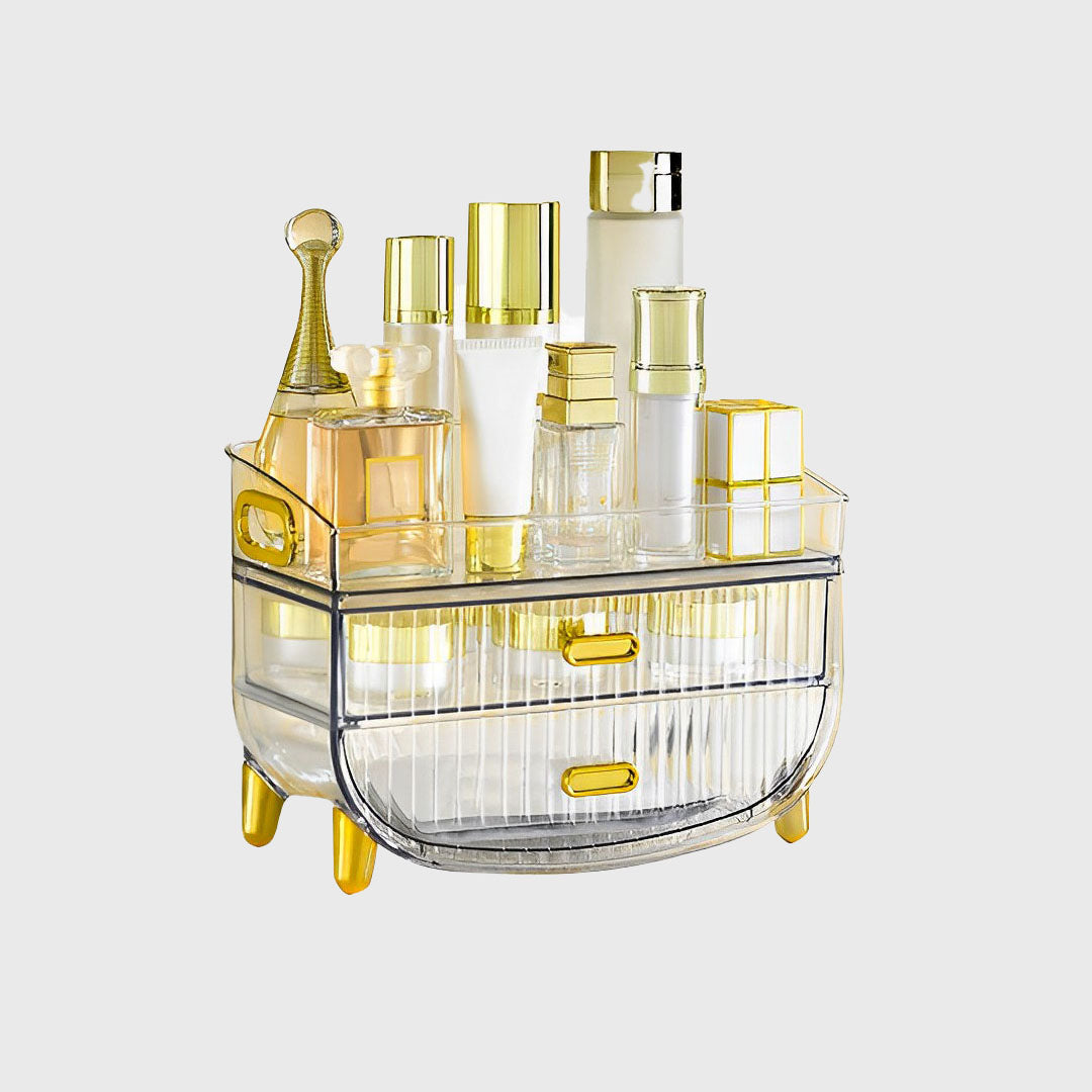 3 Tier Transparent Multifunctional Countertop Cosmetic Storage Organiser