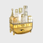 3 Tier Golden Yellow Multifunctional Countertop Cosmetic Storage Organiser