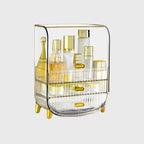 3 Tier Transparent Multifunctional Countertop Cosmetic Storage Drawer Type Organiser