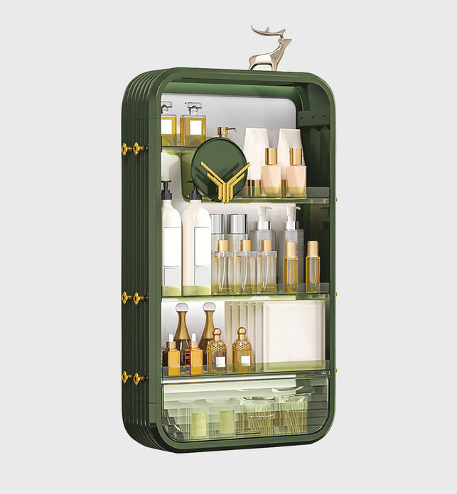 Green Multi Tier Cosmetic Storage Rack Organiser