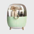 Green Transparent Countertop Cosmetic Storage