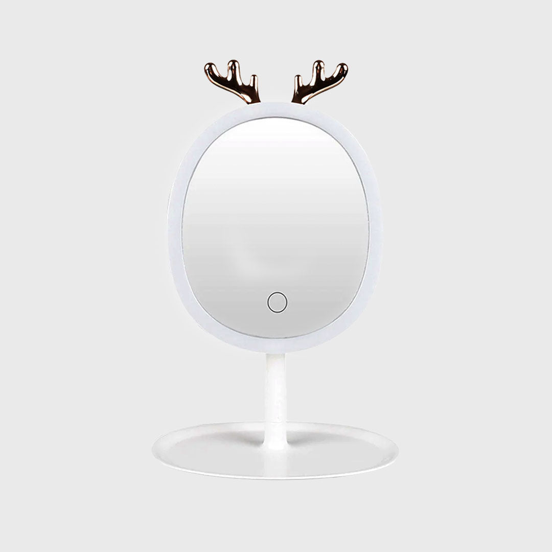 White Antler LED Light Makeup Mirror