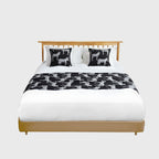 1.5m Bed Light Luxury Black Zebra Vintage Bed Scarf Runner Bedding Tail Pad Flag For Home Hotel Set of 3