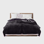 Dark Grey Throw Blanket Warm Cozy