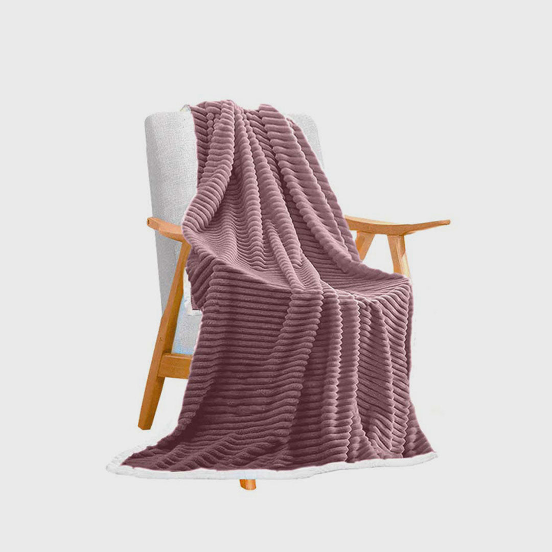 SOGA Throw Blanket Purple