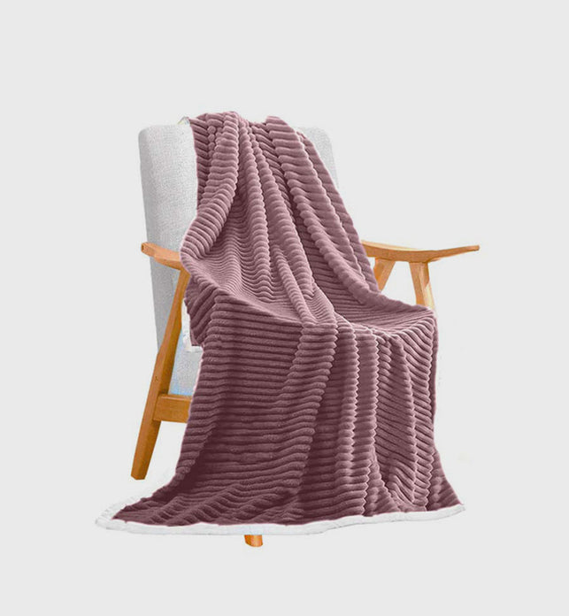 SOGA Throw Blanket Purple