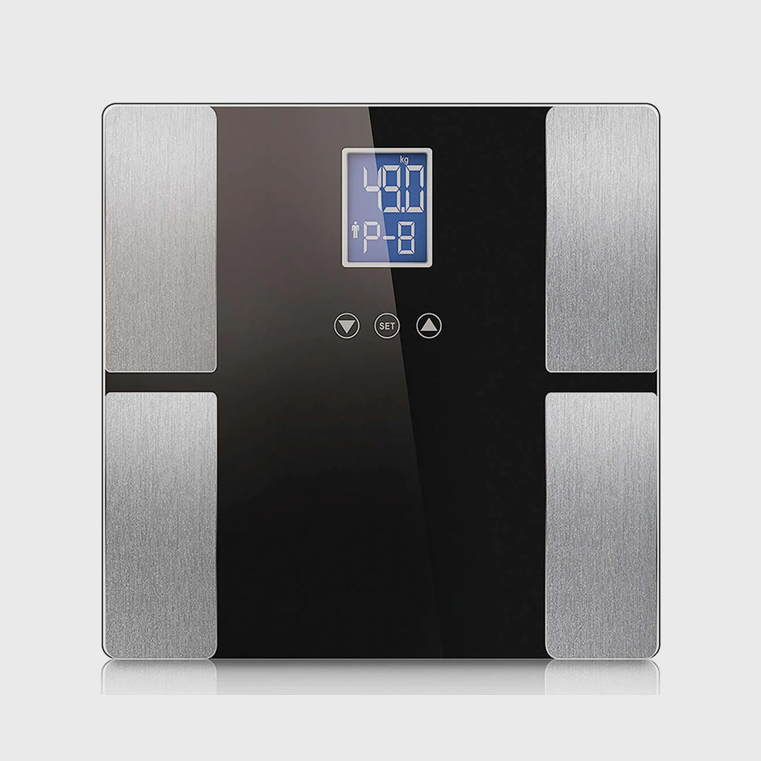 Digital Glass LCD Scales Black