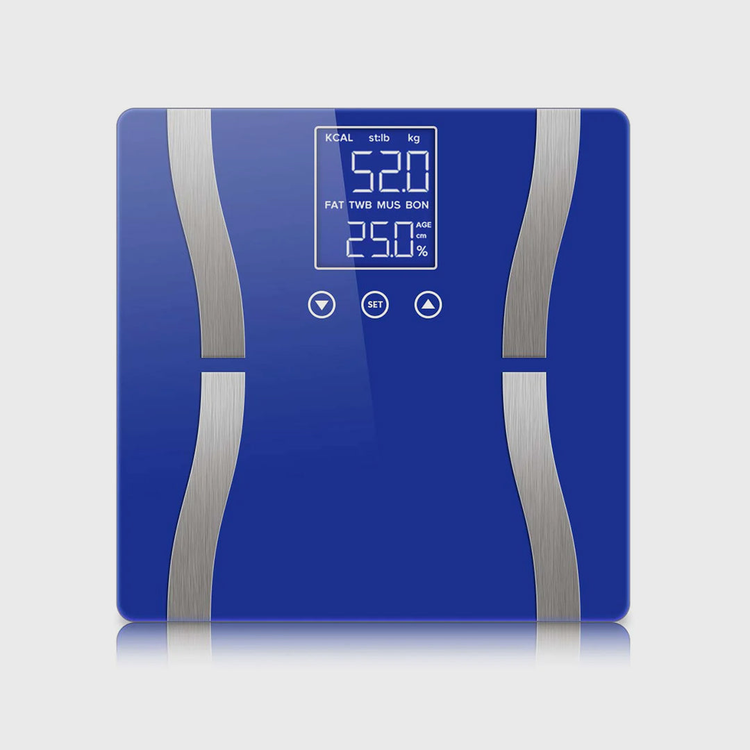 Digital Body Fat Scale Blue