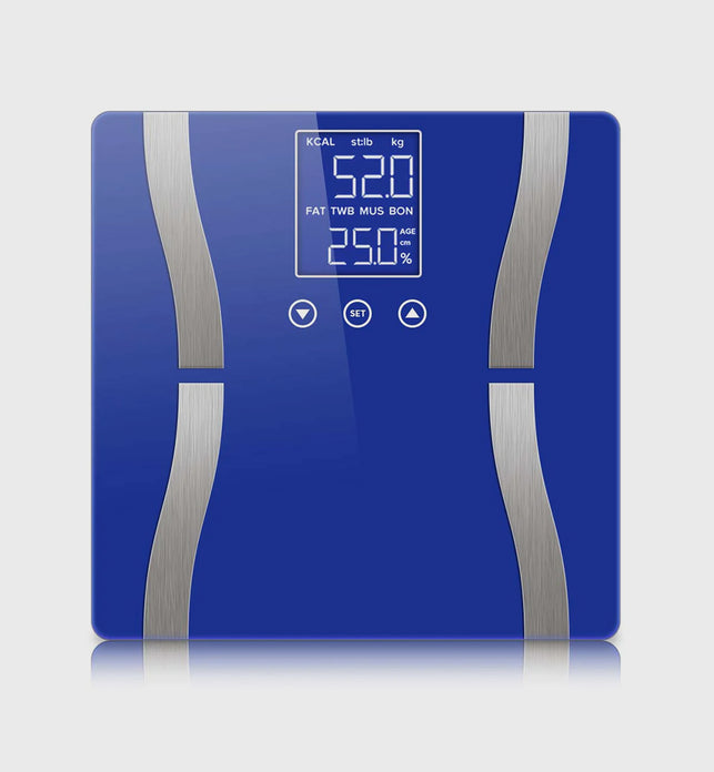 Digital Body Fat Scale Blue