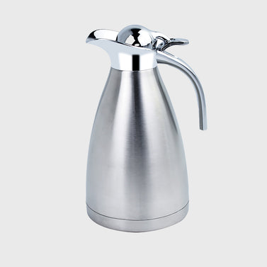 SOGA 1.5L Silver Color 3-Layer Inner Stainless Steel, Vacuum Insulated and Outer Stainless Steel Thermal Flask