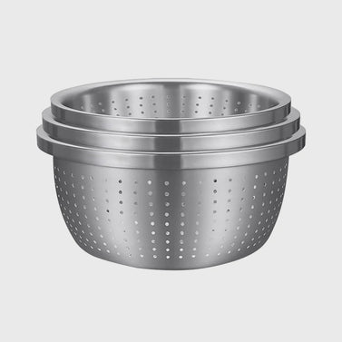 SOGA Stainless Steel Metal Basket Strainer 3PCS Set A