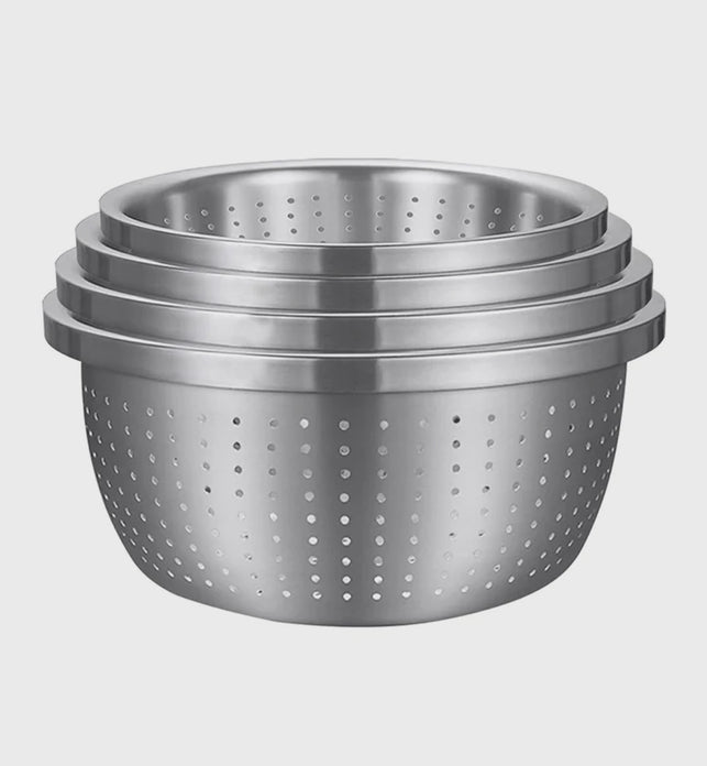 SOGA Stainless Steel Metal Basket Strainer 4PCS Set A