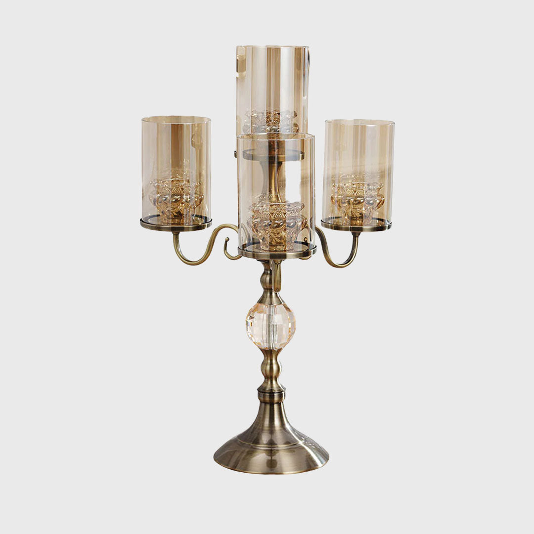 58cm 4-Slots Glass Candle Holder