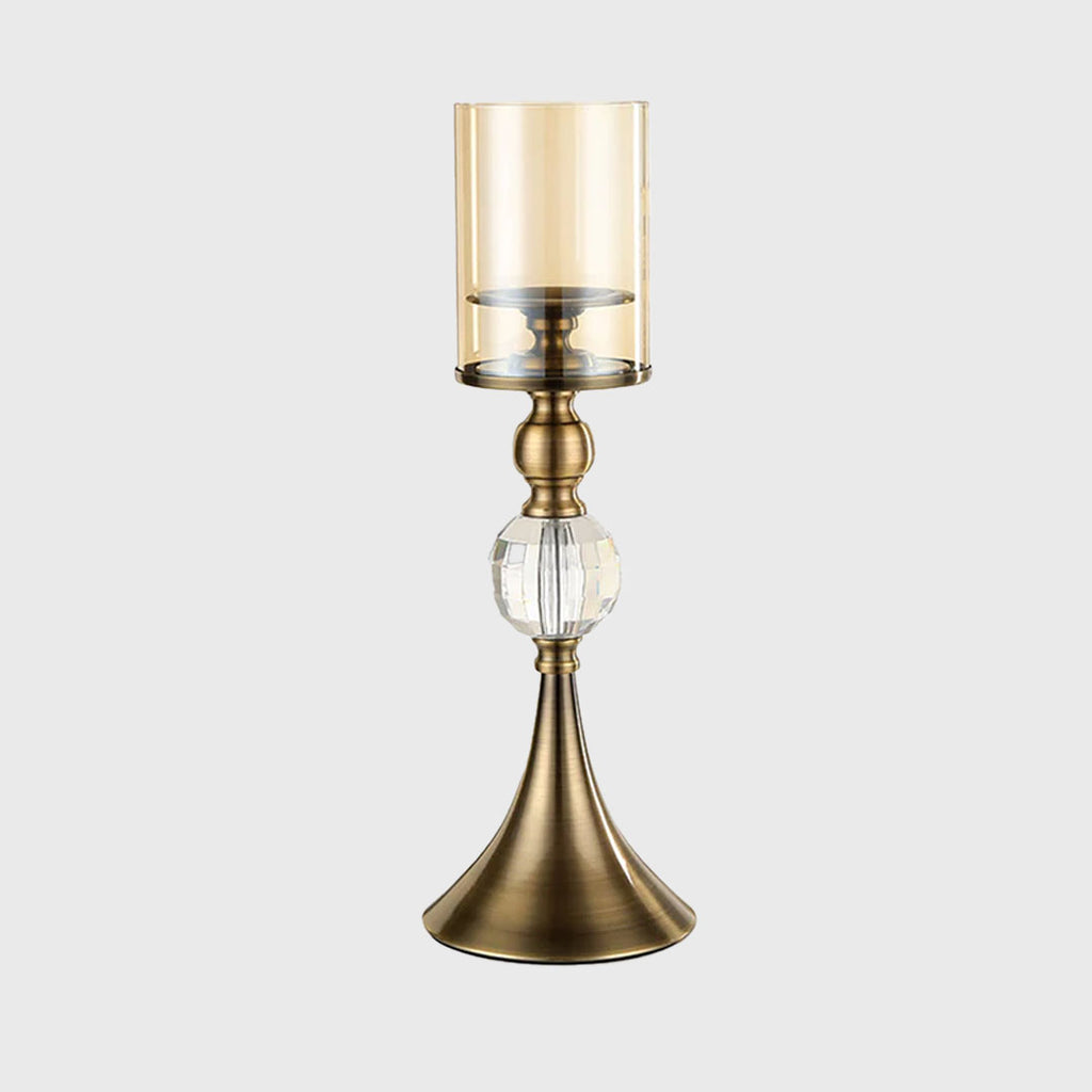 43cm Glass Candle Holder
