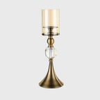 43cm Glass Candle Holder