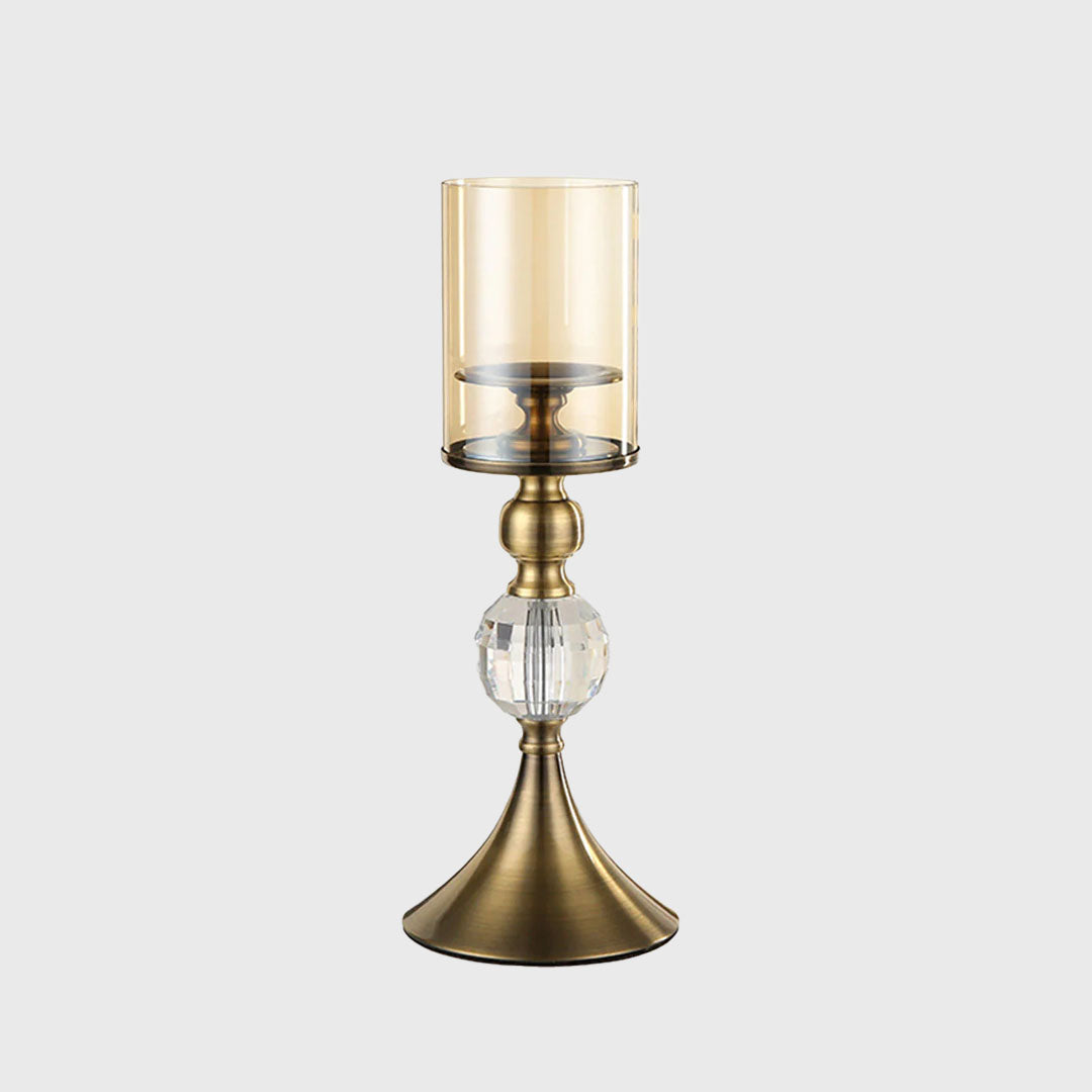 38cm Glass Candle Holder
