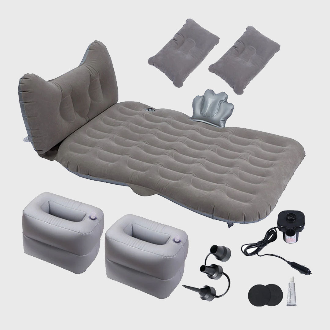 Grey Honeycomb Inflatable Car Mattress
