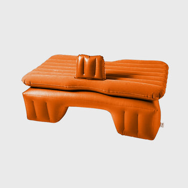 Portable Inflatable Car Mattress Air Bed Orange