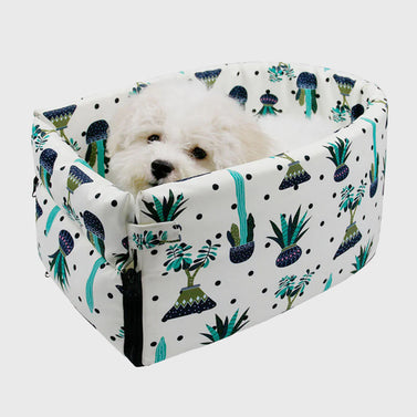 Car Pet Bag with Botanical Print