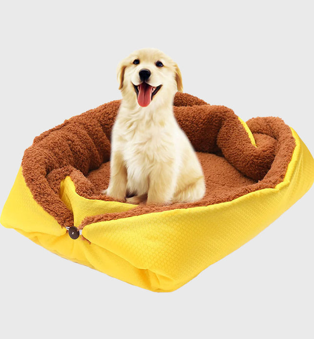 Yellow Dual-purpose Cushion Pet Mat