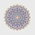 SOGA 120cm Mandala Area Rug for Living Room Lounge Bedroom Anti-slip Doormat Home Decor