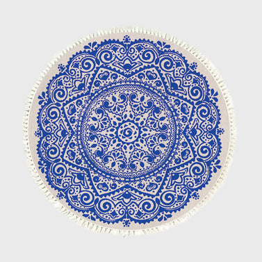 SOGA 120cm Mandala Round Tapestry Indian Area Rug for Living Room Lounge Anti-slip Doormat Home Decor