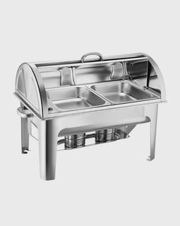 4.5L Dual Tray Stainless Steel Roll Top Food Warmer