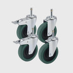 4" Swivel Castor Wheels with 2 Lock Brakes Casters